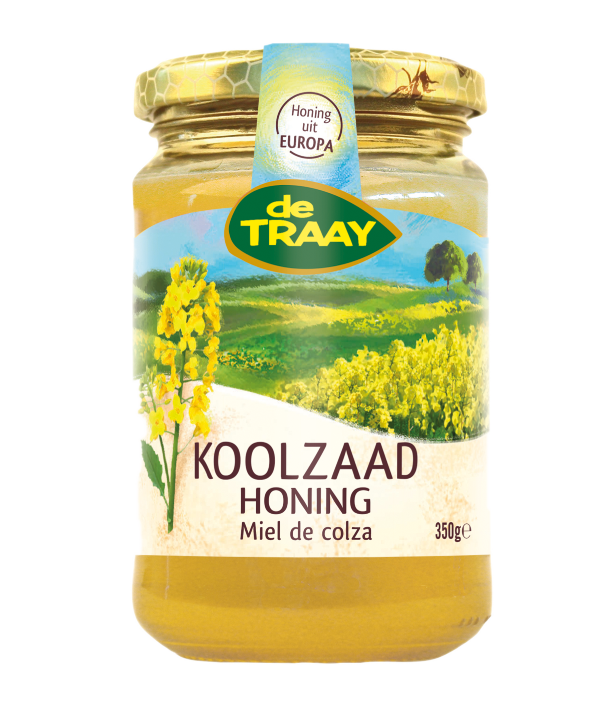 Koolzaadhoning 350 gram - De Traay