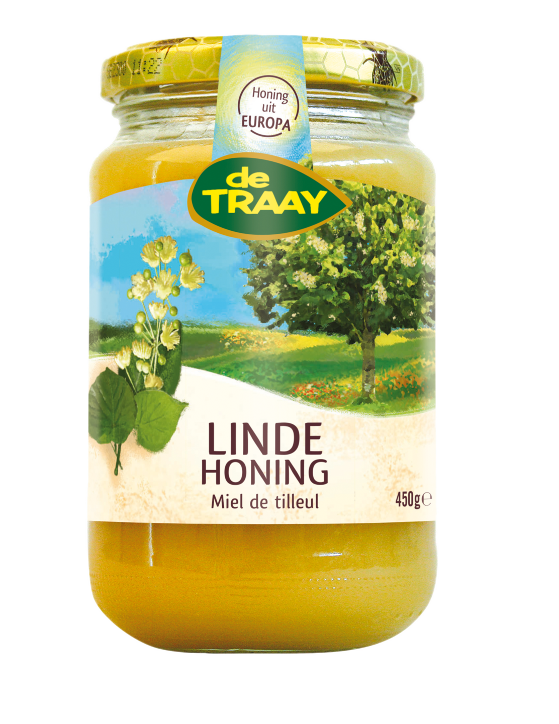 Lindehoning Cr&egrave;me 450 gram - De Traay