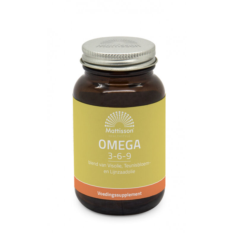 Omega 3-6-9 Vis-, Teunisbloem- en Lijnzaadolie - 60caps - Mattisson