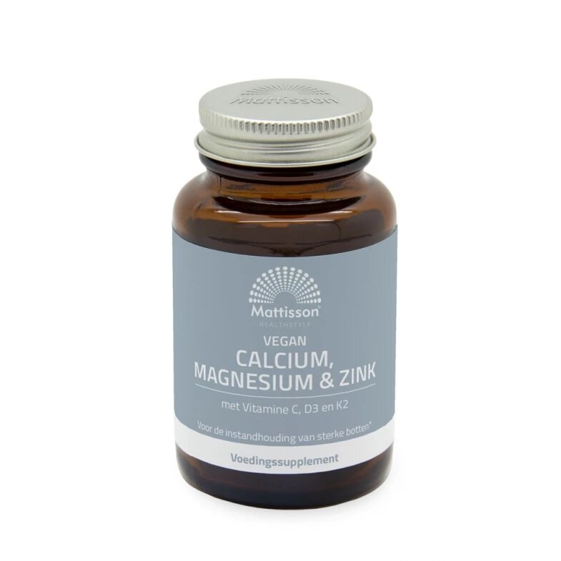 Calcium, Magn&eacute;sium et Zinc - 90 comprim&eacute;s - Mattisson