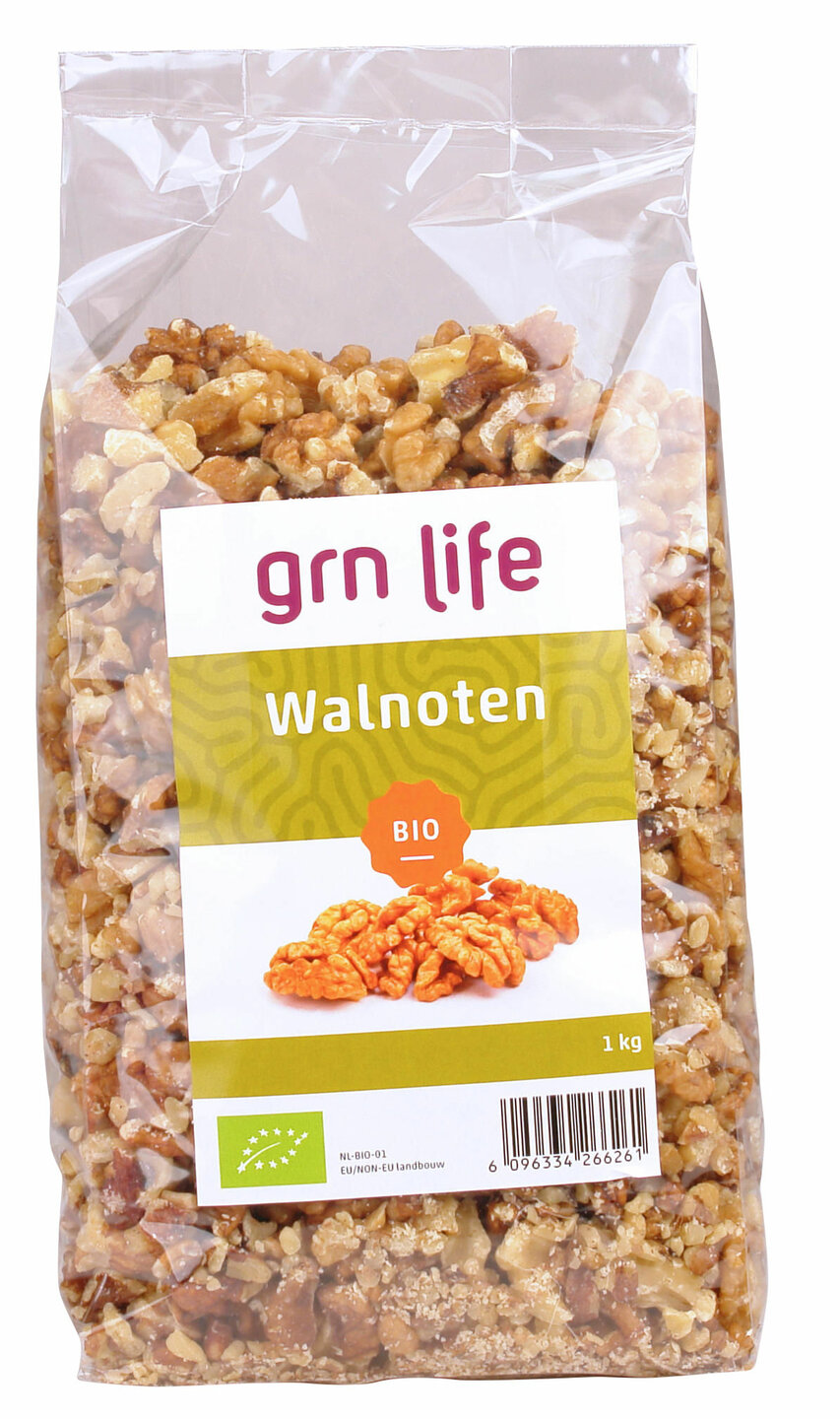 Biologische Ongezouten en Ongeroosterde Walnoten
