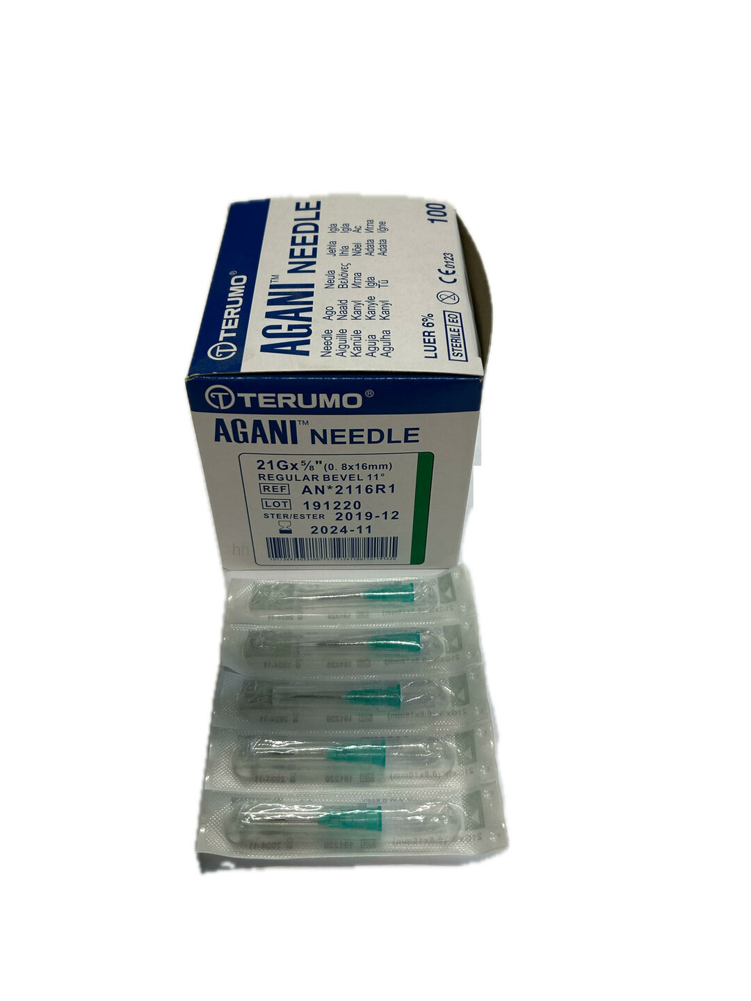 Injectienaald Groen 21G -  0,8x16 mm &ndash; Terumo
