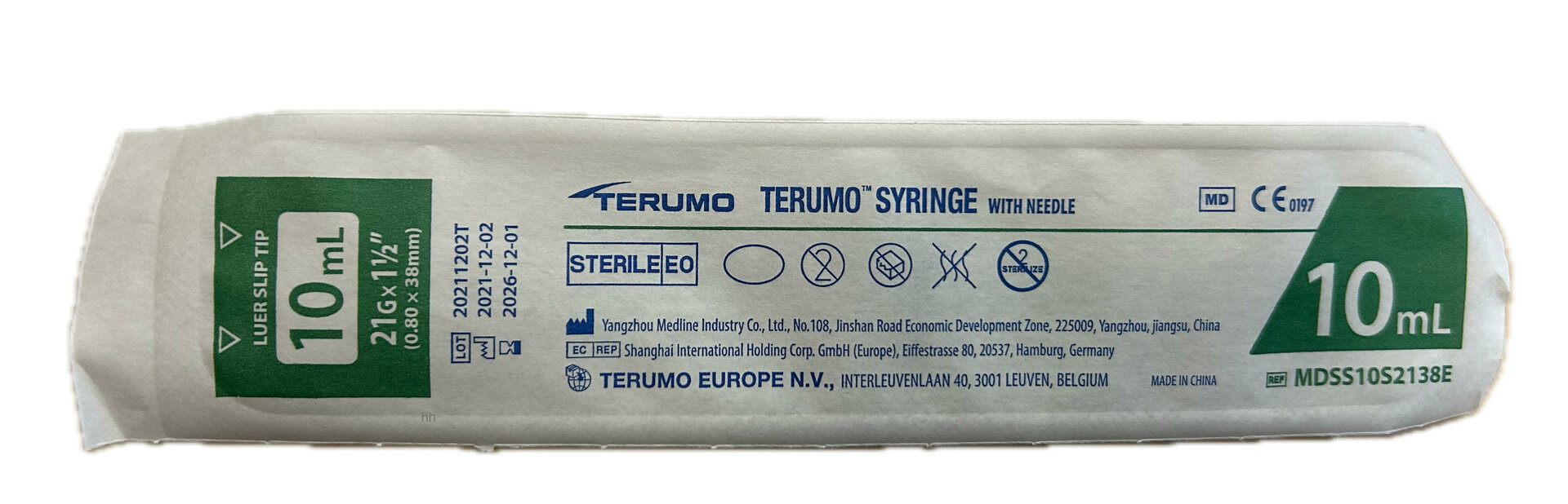 injectiespuit10ml met naald