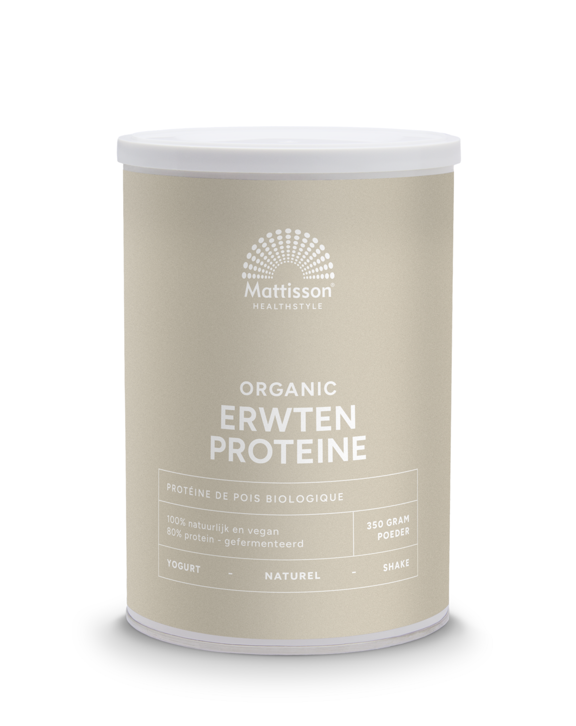 Erwten Prote&iuml;ne biologisch 80 % - 350g - Mattisson