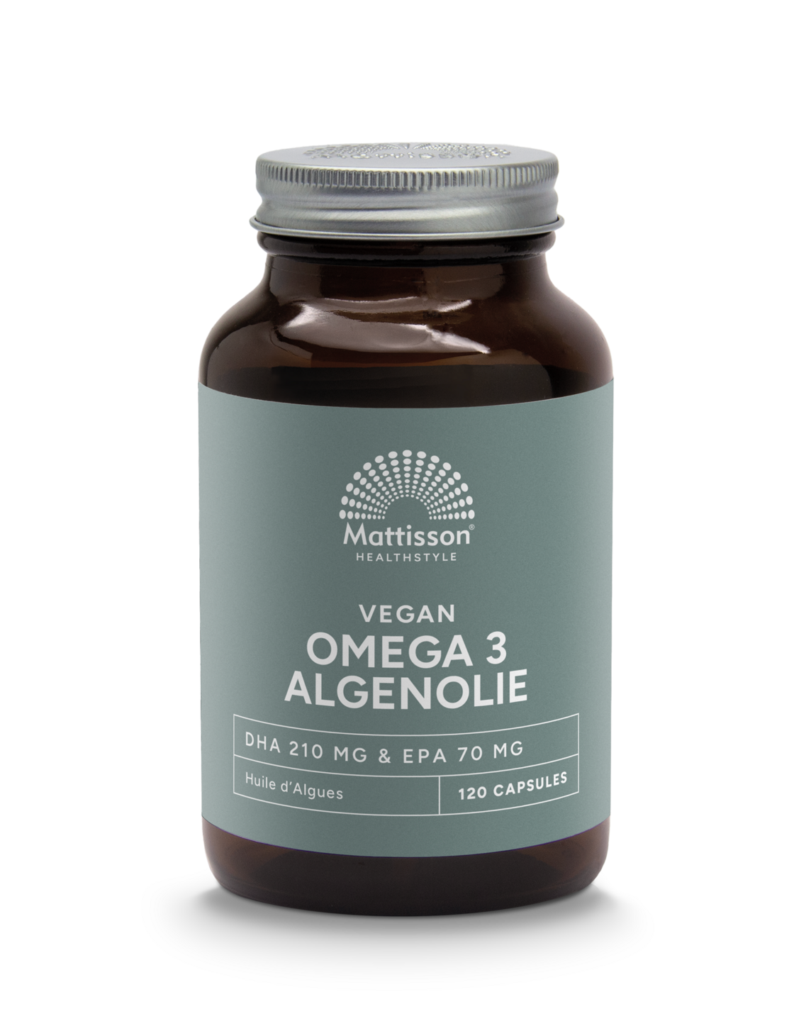 Vegan Omega-3 Algenolie - DHA 210mg &amp; EPA 70mg - 120 capsules - Mattisson