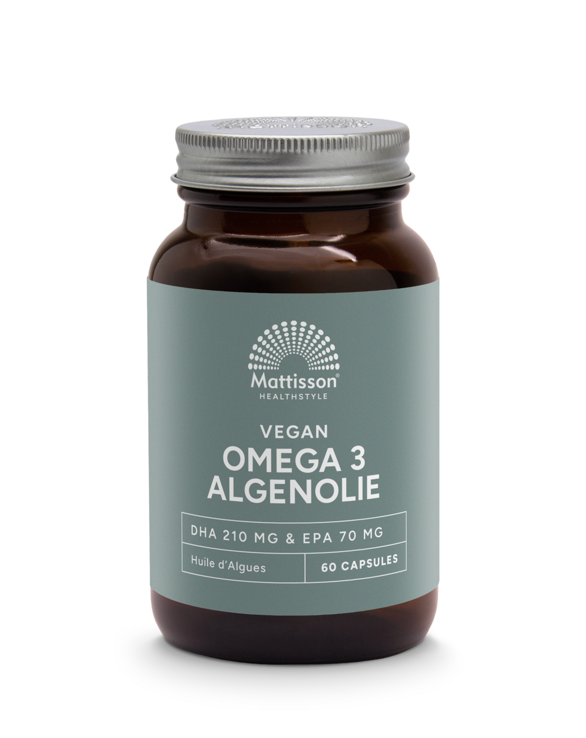 Vegan Omega-3 Algenolie - DHA 210mg & EPA 70mg - 60 capsules - Mattisson