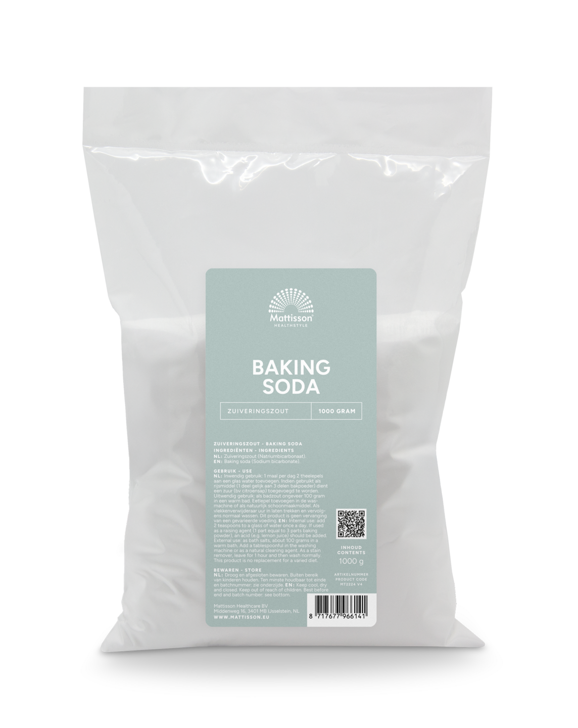 Baking Soda - Zuiveringszout - 1000g - Mattisson