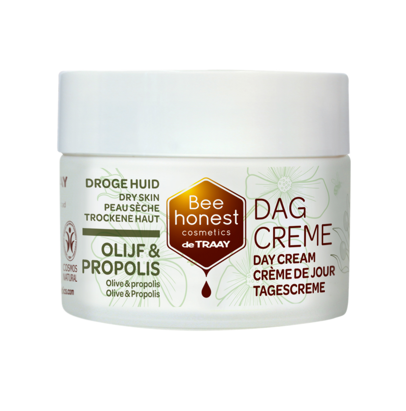 Dagcr&egrave;me Olijf &amp; Propolis - 50 ml - Bee Honest