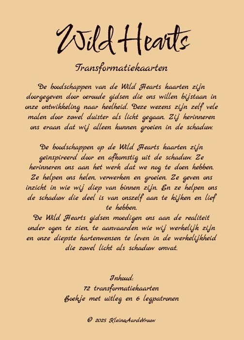 Wild Hearts &ndash; Transformation Cards &ndash; Sanne Boersma