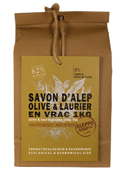 Aleppo Soap Co - Olijf &amp; laurier zeep brokken - 1 kg
