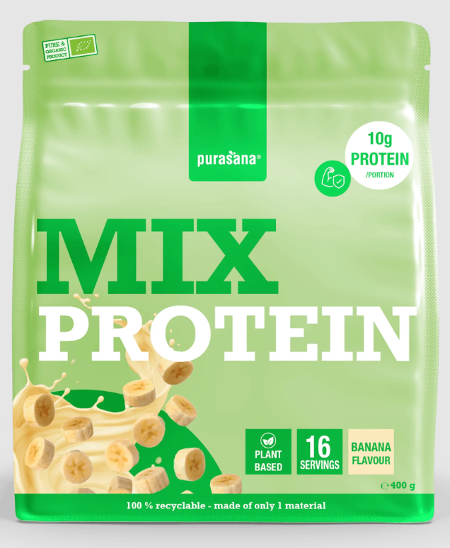 Purasana - Vegan Prote&iuml;ne Mix Banaan - 400 gram