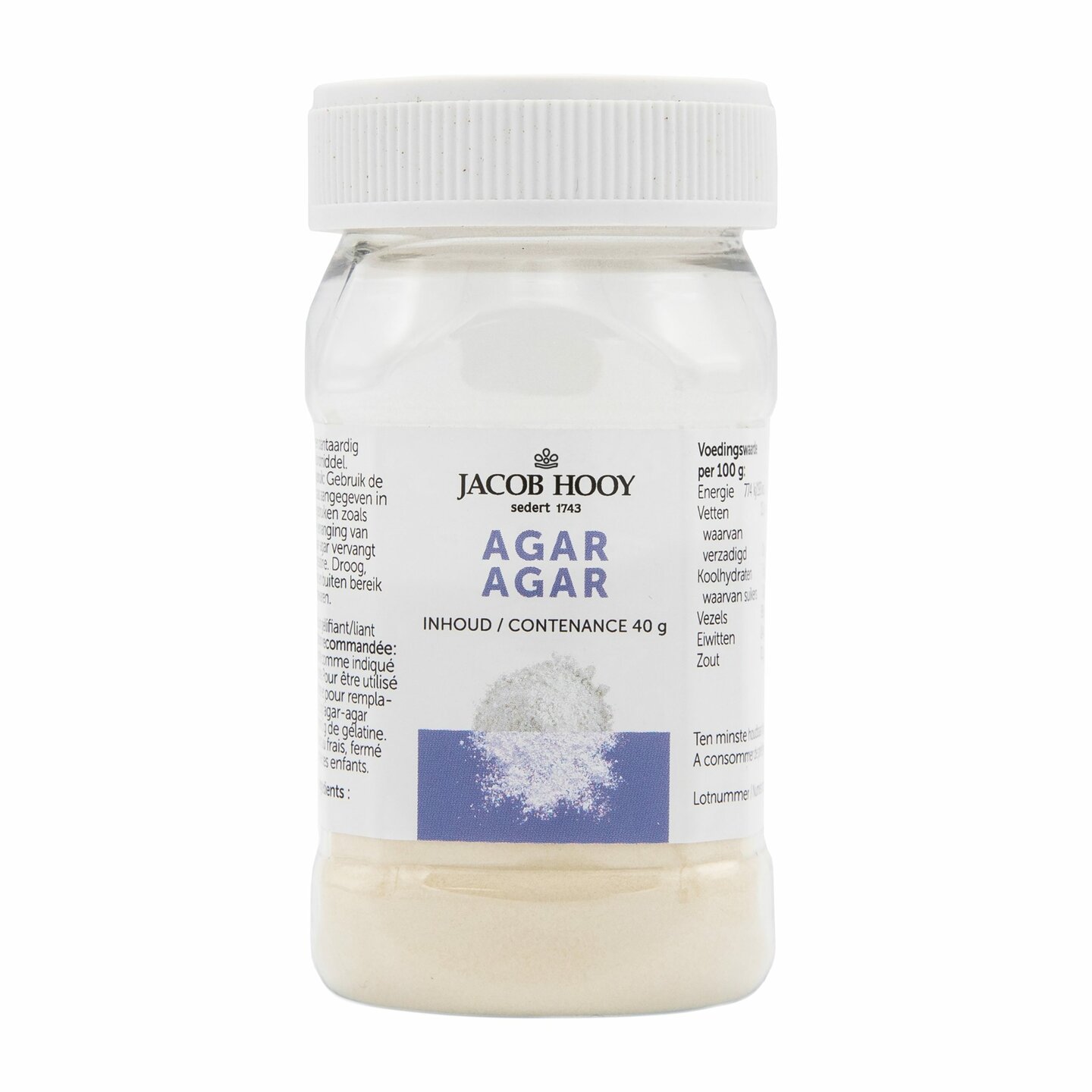 Jacob Hooy - Agar Agar - 40 gram