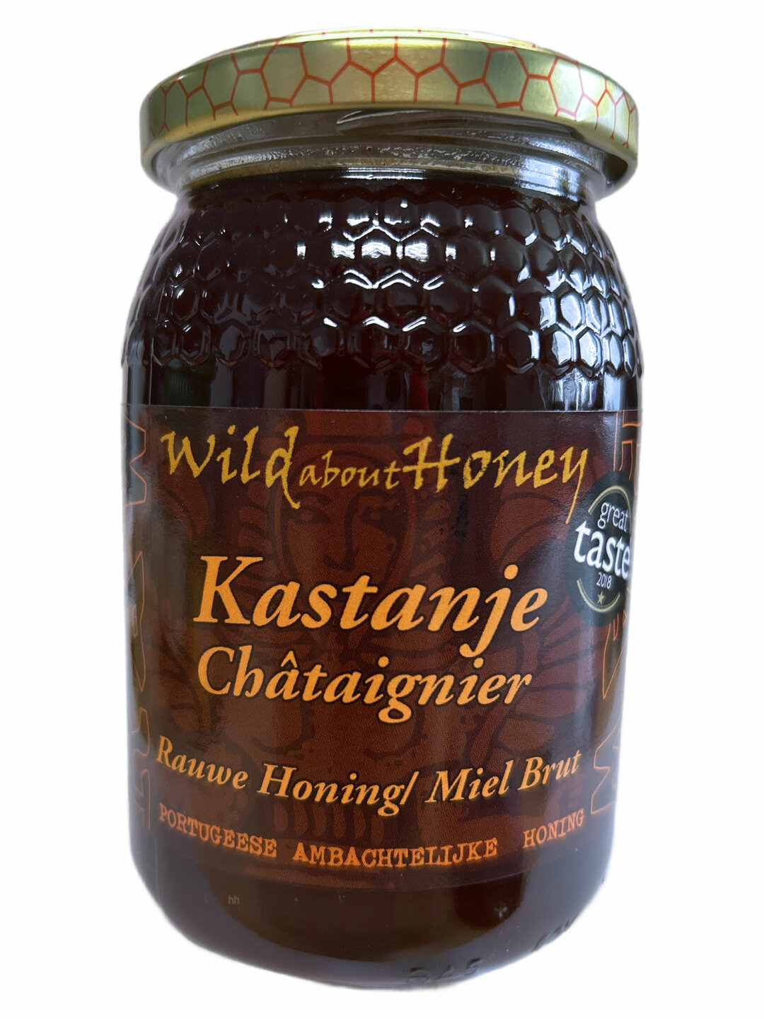 Kastanje Rauwe Honing - 500g - Wild about Honey
