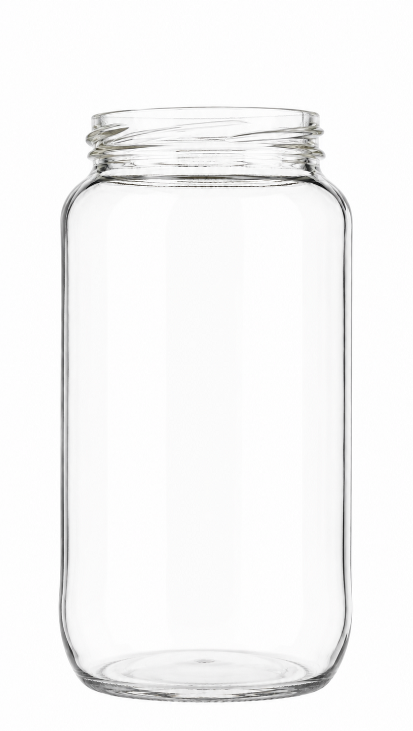 Jampot 1000 ml - Helder Glas Zonder Deksel
