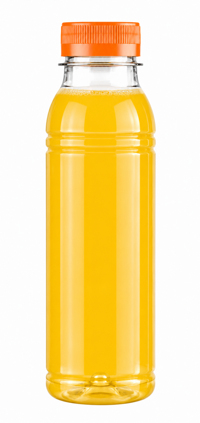330 ml Sapfles / Sausfles - rPET - incl. Oranje Dop