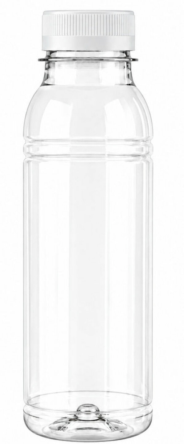 330 ml rPET sapfles met witte draaidop
