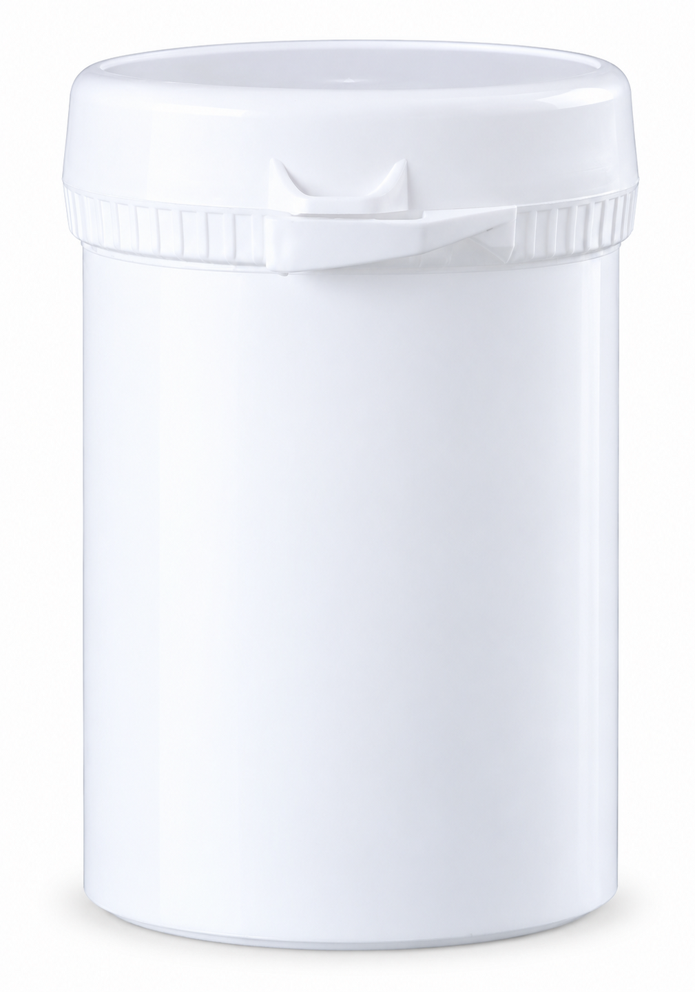 Witte Snap Secure pot 130 ml met deksel