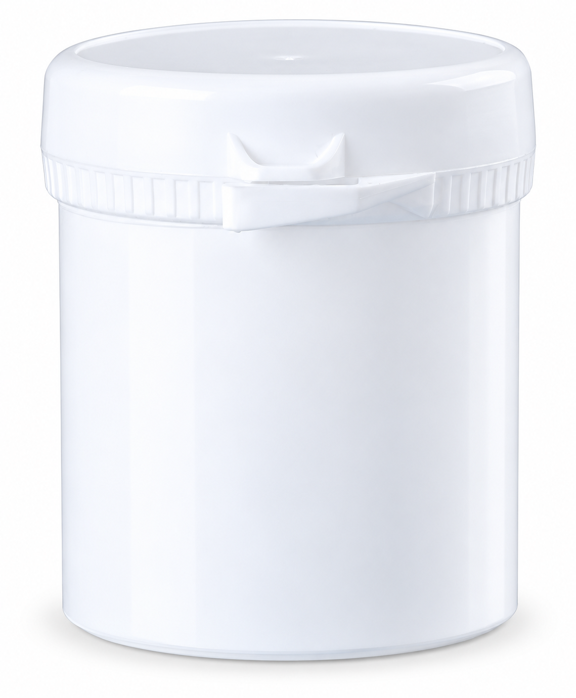 Witte Snap Secure pot 100 ml met deksel