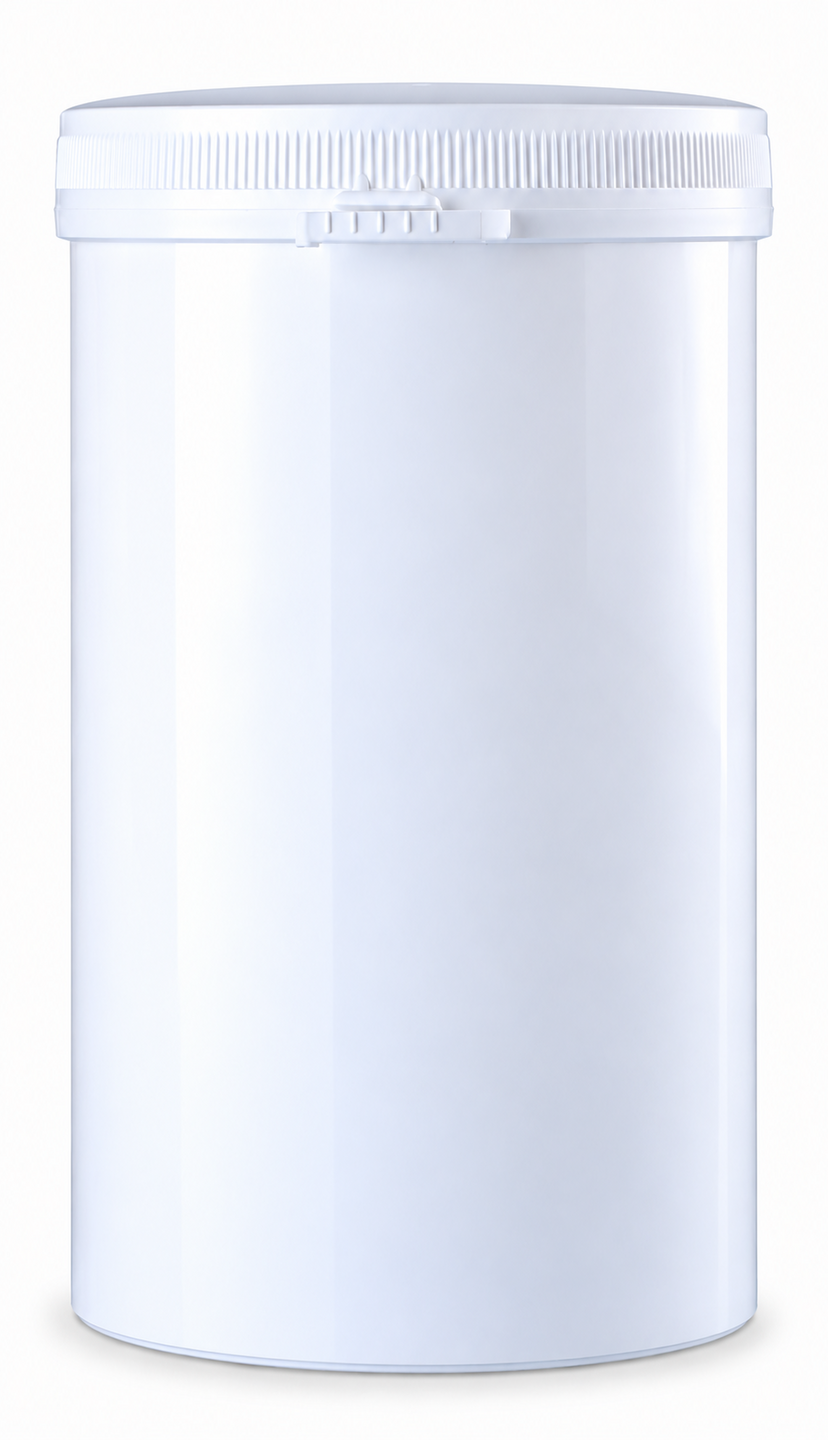 Witte Snap Secure pot 1350 ml met verzegelbaar deksel
