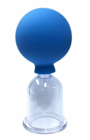 Vier maten cupping cups met zuigbal