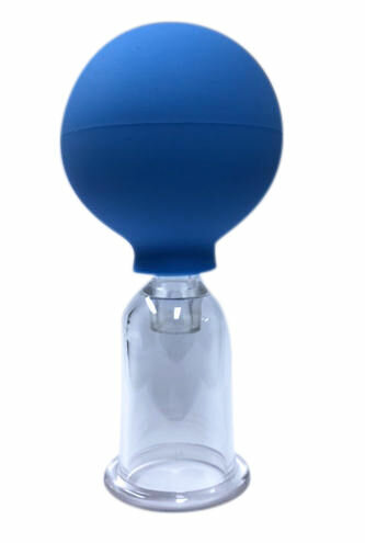 Vier maten cupping cups met zuigbal