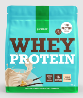 Purasana - Whey Prote&iuml;nepoeder vanille - 400 gram