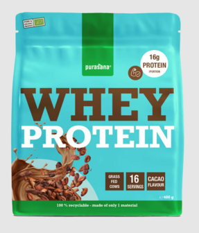 Purasana - Whey Prote&iuml;nepoeder Cacao - 400 gram