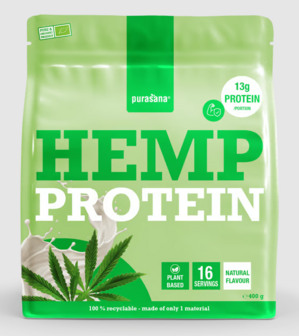 Purasana - Vegan Prote&iuml;ne Hennep - 400 gram