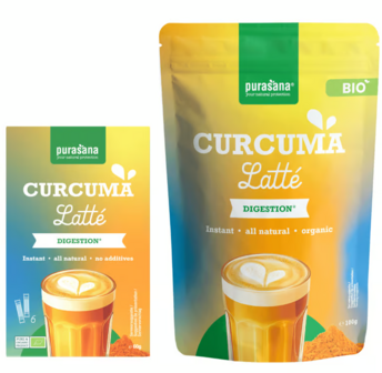 Purasana - Latte au curcuma instantan&eacute; - 6 x 10 g (60 g)