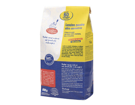 La Droguerie &Eacute;cologique &ndash; Lessive en poudre super concentr&eacute;e &ndash; 800 g