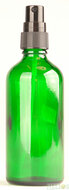 Fles 100ml groen met Zwarte Spraydop / Verstuiver