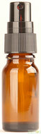 Fles 10ml amber met Zwarte Spraydop / Verstuiver