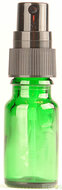 Fles 10ml groen met Zwarte Spraydop / Verstuiver
