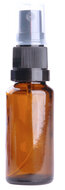 Fles 20ml amber met Zwarte Spraydop / Verstuiver