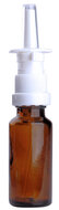 Fles 20ml amber met Neusverstuiver / Neussprayer