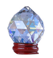 Fengshui Sphere Pearl Crystal on Foot