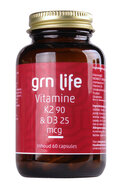 GRN LIFE Vitamine K2 90 &amp; D3 25mcg - 60 caps