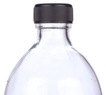 Draaidop voor Glazen flessen Zwart DIN 28