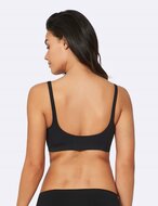 Bamboe Boody Shaper Crop Bra (BH) Zwart