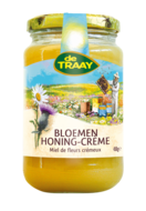 Bloemenhoning cr&egrave;me - 450 gram - De Traay