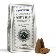 Backflow ayurv&eacute;dique White Sage  10 c&ocirc;nes d&#039;encens
