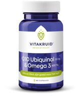 Q10 Ubiquinol 50 mg &amp; Omega-3 450 TG - 60 capsules - Vitakruid