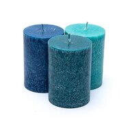 Yogi &amp; Yogini - Kaarsen stearine - Set van 3 OCEAN