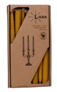 Luxa - Bijenwas kaarsen Reli&euml;f - 7 stuks