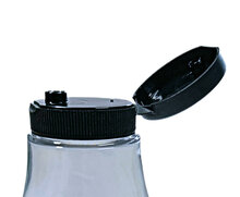 Sausfles 425ml PET met Zwarte Flip-Top Dop