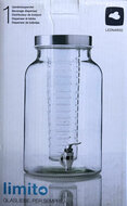 Leonardo Drankdispenser Succo - Glas - 7 Liter