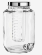 Leonardo Drankdispenser Succo - Glas - 7 Liter