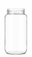 Jampot 1000 ml - Helder Glas Zonder Deksel