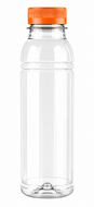 330 ml rPET sapfles met oranje draaidop