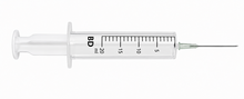 Injectiespuit 20 ml met 18G naald 1,2 x 40 mm